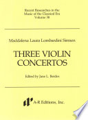 Three violin concertos /