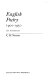 English poetry, 1900-1950 : an assessment /