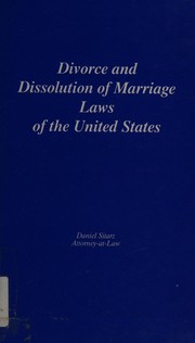Divorce and dissolution of marriage laws of the United States /