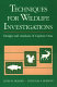 Techniques for wildlife investigations : design and analysis of capture data /