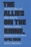 The Allies on the Rhine, 1945-1950 /