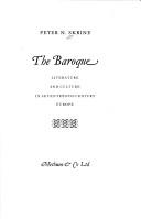 The baroque : literature and culture in seventeenth-century Europe /