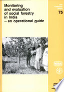 Monitoring and evaluation of social forestry in India : an operational guide /