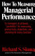 How to measure managerial performance /