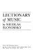 Lectionary of music /