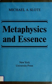 Metaphysics and essence /