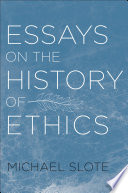 Essays on the history of ethics /