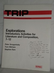 Explorations : introductory activities for literature and composition, 7-12 /