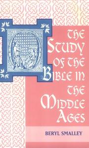 The study of the Bible in the Middle Ages /