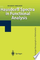 Hausdorff spectra in functional analysis /