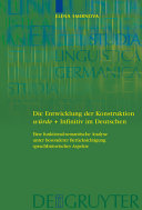 Die Entwicklung der Konstruktion würde + Infinitiv im Deutschen : eine funktional-semantische Analyse unter besonderer Berücksichtigung sprachhistorischer Aspekte /