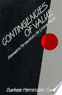 Contingencies of value : alternative perspectives for critical theory /