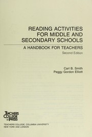 Reading activities for middle and secondary schools : a handbook for teachers /