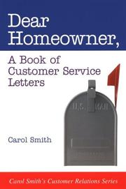 Dear homeowner : a book of customer service letters /