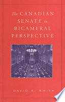 The Canadian senate in bicameral perspective /