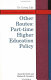 Other routes : part-time higher education policy /