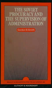 The Soviet procuracy and the supervision of administration /