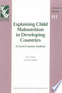 Explaining child malnutrition in developing countries : a cross-country analysis /