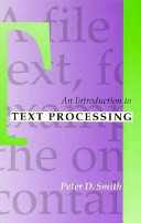 An introduction to text processing /