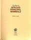 The atlas of Africa's principal mammals /