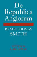De republica Anglorum /