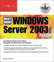 Best damn Windows server 2003 book period /