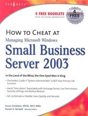 How to cheat at managing Windows small business server 2003 /