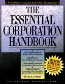 The essential corporation handbook /