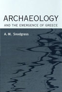 Archaeology and the emergence of Greece /