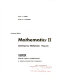 Mathematics II /