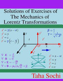 Solutions of exercises of The mechanics of Lorentz transformations /