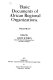 Basic documents of African regional organizations /