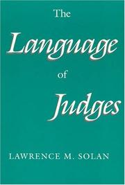 The language of judges /