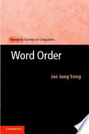 Word order /