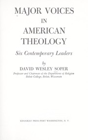 Major voices in American theology.