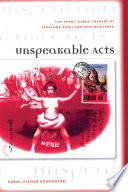 Unspeakable acts : the avant-garde theatre of Terayama Shūji and postwar Japan /