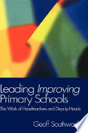 Leading improving primary schools : the work of headteachers and deputy heads /