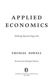 Applied economics : thinking beyond stage one /