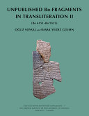 Unpublished Bo-fragments in transliteration.