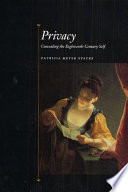 Privacy : concealing the eighteenth-century self /