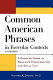 Common American phrases in everyday contexts : a detailed guide to real-life conversation and small talk /