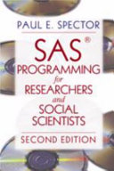 SAS programming for researchers and social scientists /