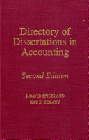 Directory of dissertations in accounting /
