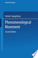 The phenomenological movement : a historical introduction /