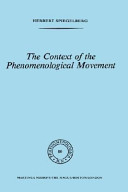 The context of the phenomenological movement /