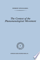 The Context of the Phenomenological Movement /