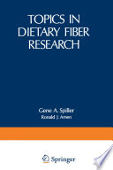 Topics in Dietary Fiber Research /