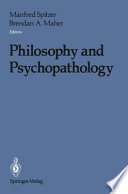 Philosophy and Psychopathology /