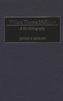 William Thomas McKinley : a bio-bibliography /