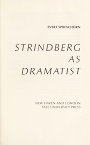 Strindberg as dramatist /